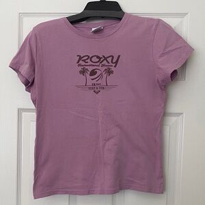 Roxy Lavender Vintage Y2K Graphic Tee